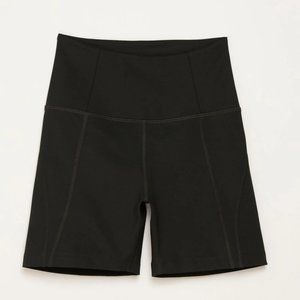Girlfriend Collective - Black High-Rise Run Short - Size S NWOT